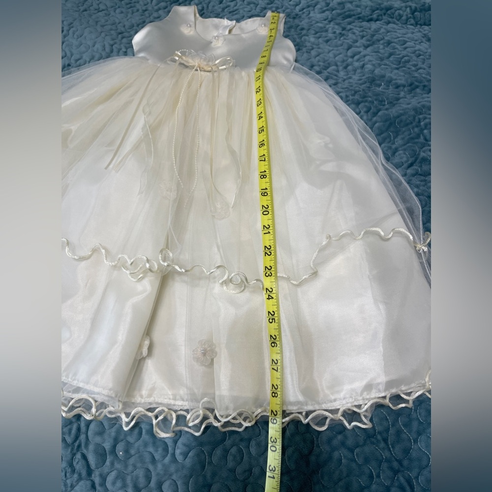 Flower Girl Dress Wedding Formal Ivory Size 4 Excellent Condition! - Picture 7 of 9